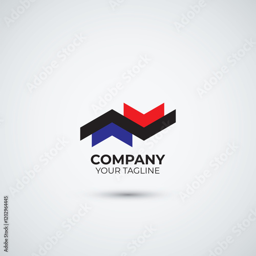 Arrow forex trading logo design template