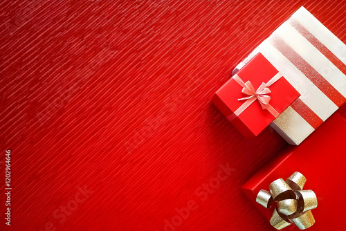 Red and White Gift Boxes wi...