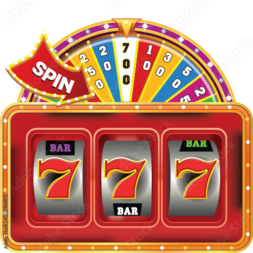 Fortune wheels colorful realistic vector illustration set. Luck win spin games. Casino roulettes