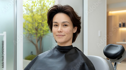 Woman Smiles Confidently in...