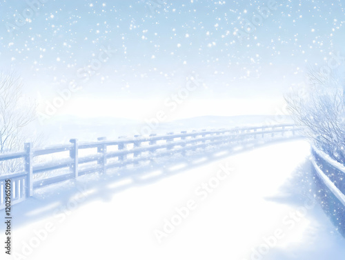 Snow-Covered Path Winds Thr...