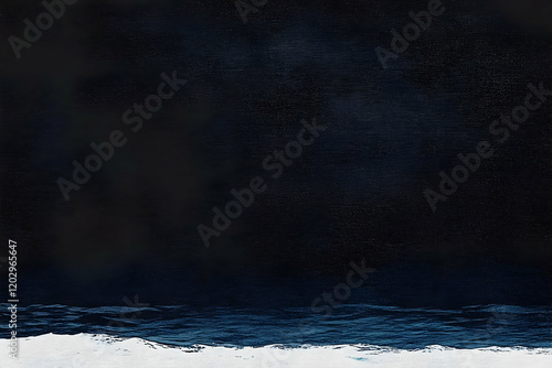 Dark Abstract Ocean Paintin...