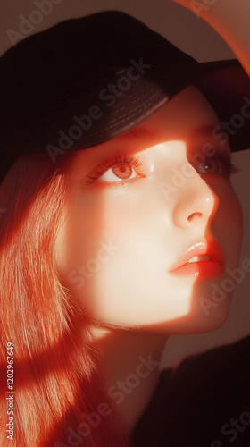 3D Render of Woman Wearing ...