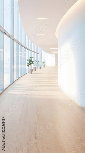 Bright Circular Hallway wit...