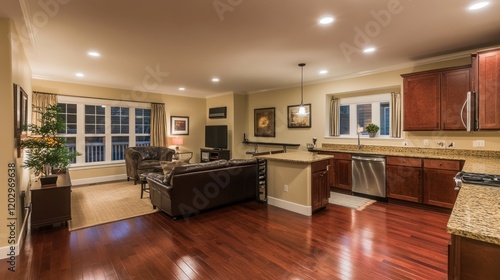 Modern Open Plan Living Room Kitchen Design
