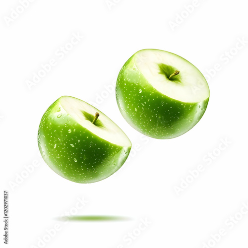 Two Halves of a Fresh Green...
