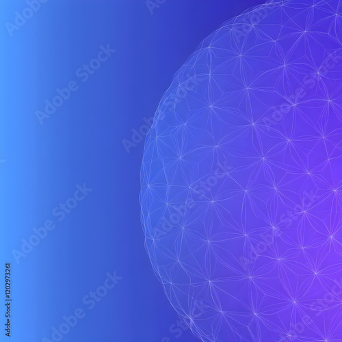 Abstract 3D Sphere with Geo...