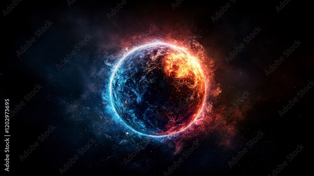Conscious living planets in cosmic harmony space digital art dark environment galactic viewpoint futuristic concept Conscious living planets in cosmic harmony space digital art dark environment galactic viewpoint futuristic concept