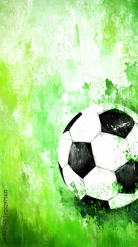 Soccer Ball Rests on Vibran...