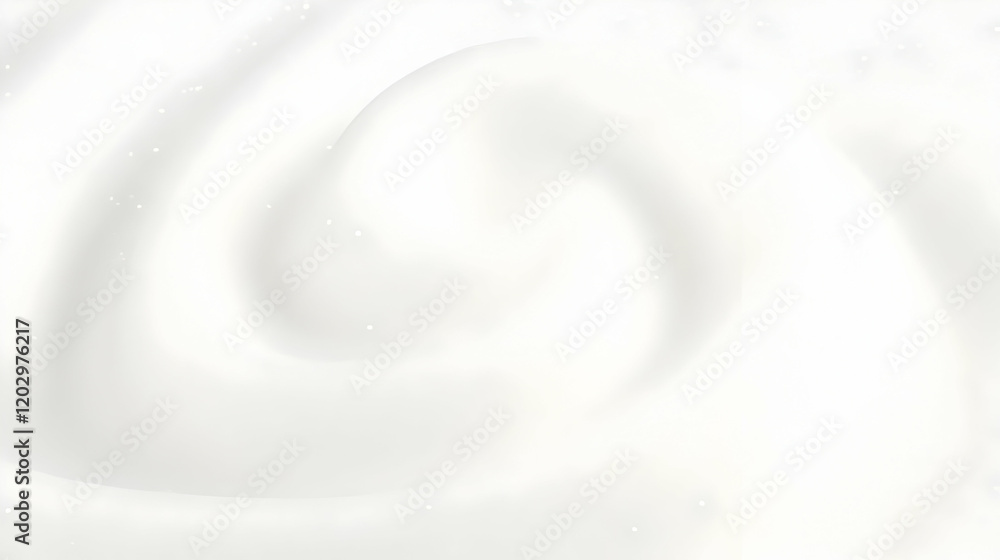 White Cream Swirls Smoothly, Creating a Soft, Luxurious Texture White Cream Swirls Smoothly, Creating a Soft, Luxurious Texture