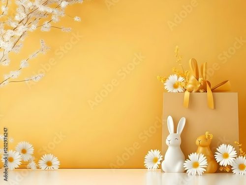 Easter Shopping Bag, Bunny,...