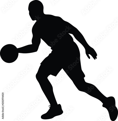 player silhouette vector