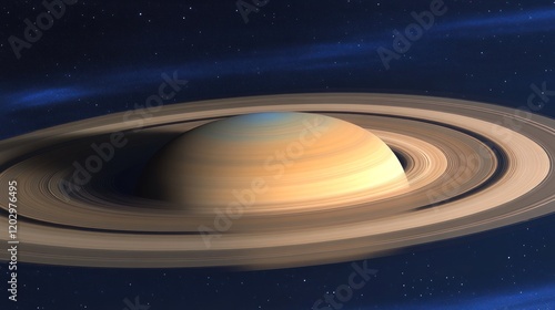 Majestic Saturn Planet Rings Space Celestial Body photo