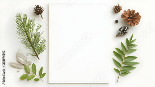 Blank Paper Surrounded by P...