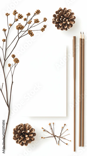 Blank Paper Decorated with ...