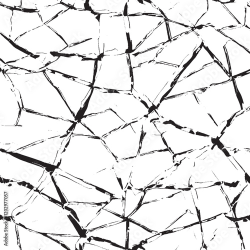 crack concrete white wall or Cement wall background. Earth cracks texture on isolated vector background.
black lightning bolts.