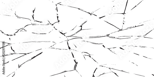 crack concrete white wall or Cement wall background. Earth cracks texture on isolated vector background.
black lightning bolts.
