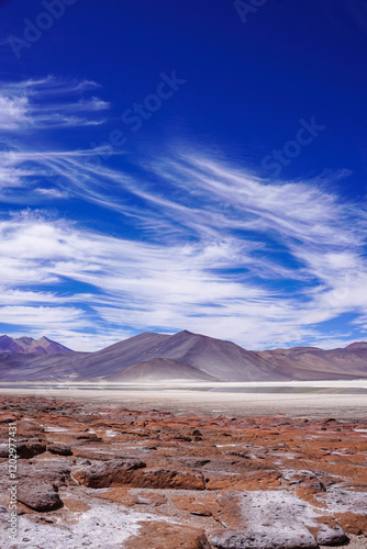 Fotografie Piedras Rojas or Red Rocks, San Pedro de Atacama, Chile