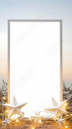 Blank Frame Mockup with Whi...
