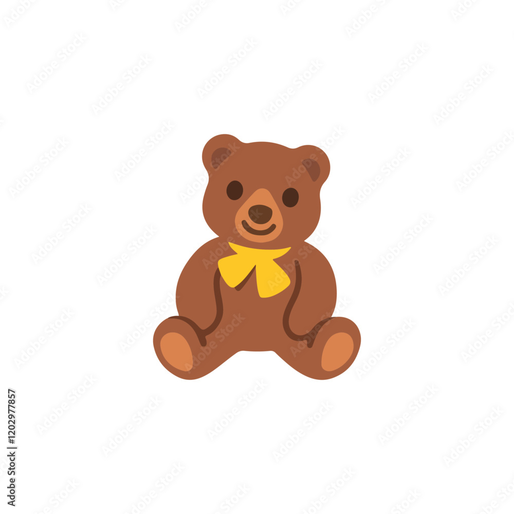 Teddy bear vector illustration on white background. Teddy bear vector illustration on white background.