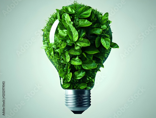 Light Bulb Filled with Lush...
