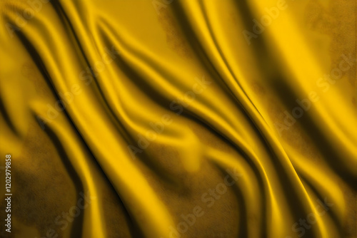 Golden Silk Fabric Flows El...