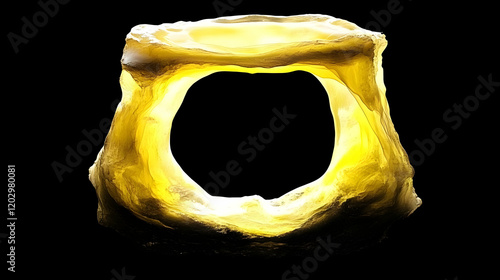 Golden Lumbar Vertebra Bone...