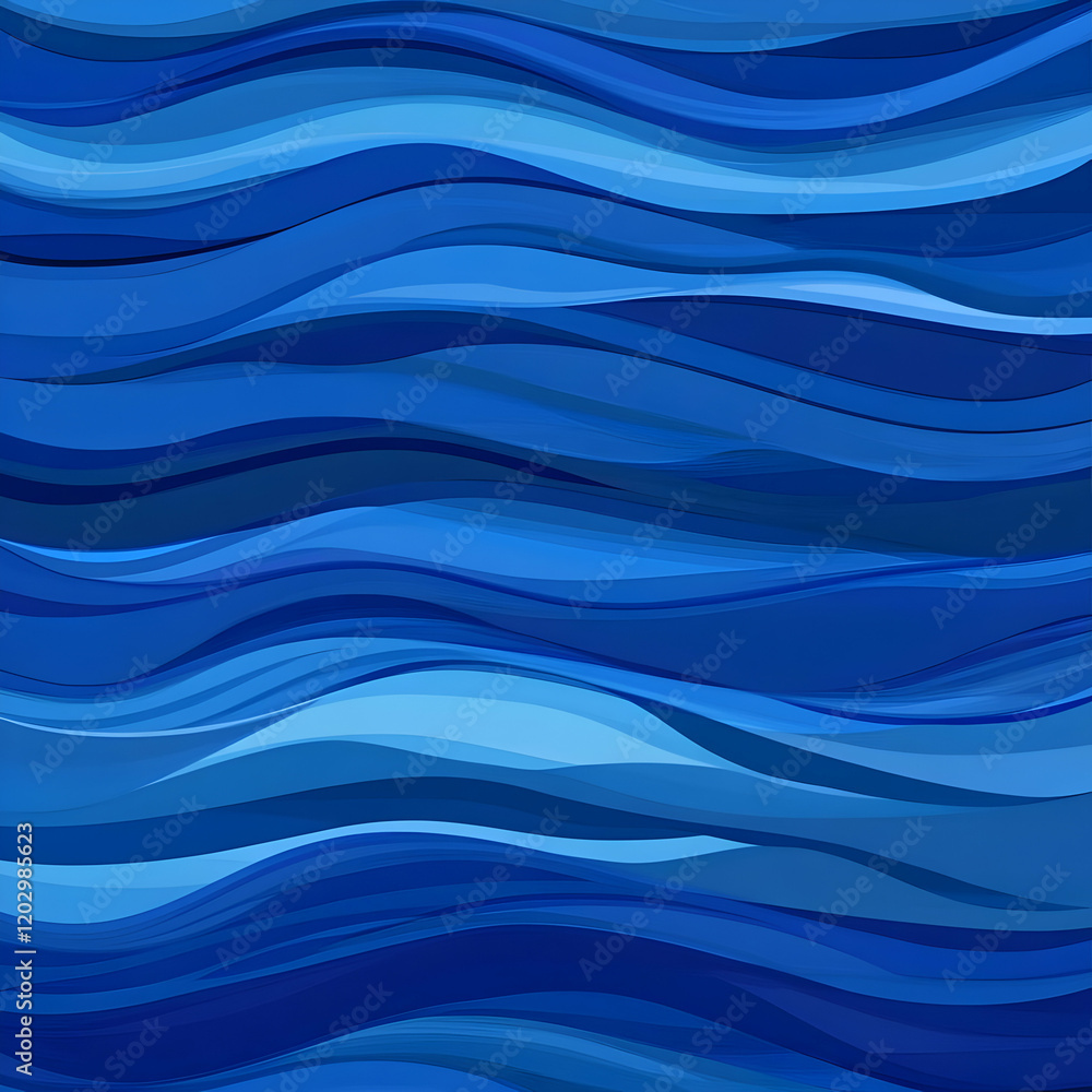 Abstract Blue Wave Background Illustration Abstract Blue Wave Background Illustration