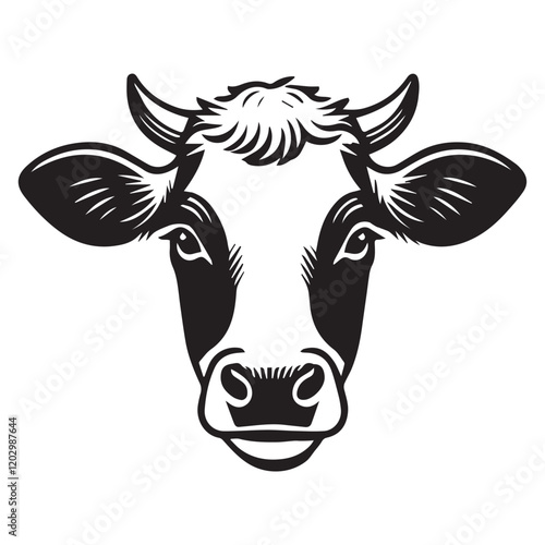 Elegant Holstein Friesian Cattle Clipart for Educational Art


