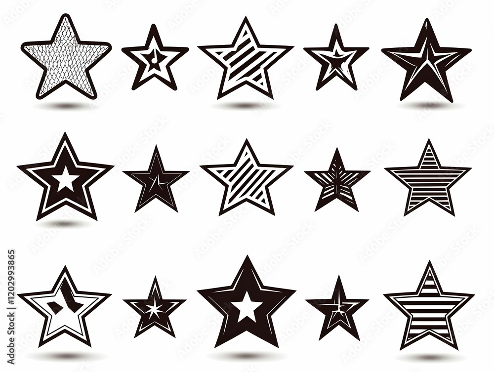 Graphic Resource: 15 Stylish Star Illustrations Graphic Resource: 15 Stylish Star Illustrations