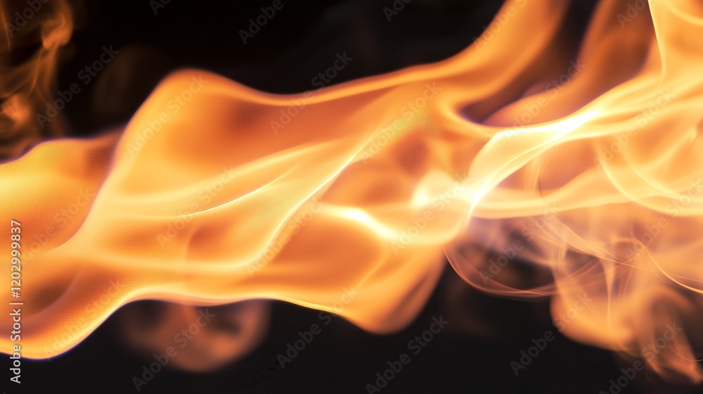 A close-up of vibrant flames dancing against a dark background. A close-up of vibrant flames dancing against a dark background.