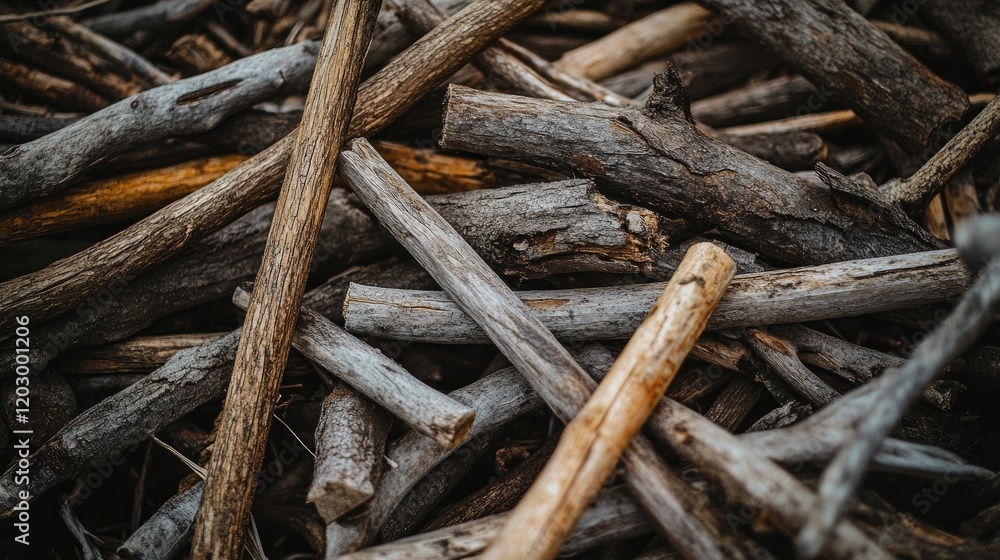 A Collection Of Weathered Gray And Brown Sticks A Collection Of Weathered Gray And Brown Sticks