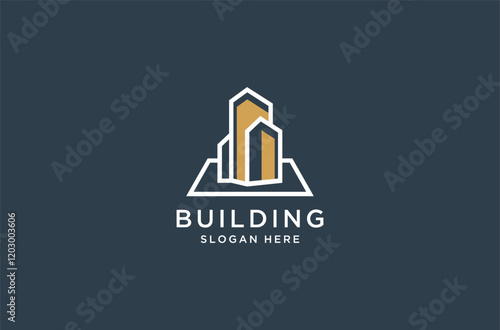 building logo design premium vector.