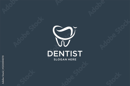 dentistry logo design premium vector.