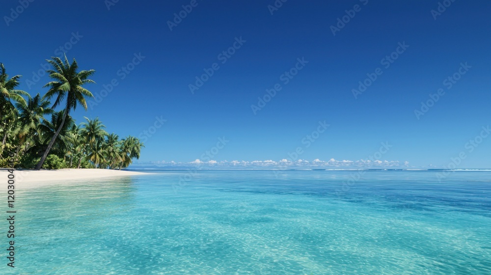 Fototapeta premium Tranquil Tropical Beach Paradise