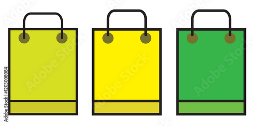 Shopping bag icon. Ecommerce purchasing sign. Online store concept. 