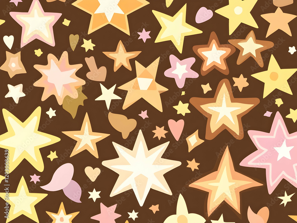 Abstract Starry Night Illustration Abstract Starry Night Illustration