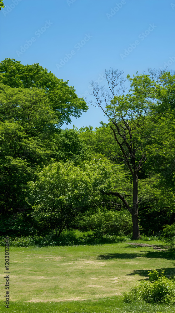 Sunny Day Green Meadow Landscape Photo Sunny Day Green Meadow Landscape Photo