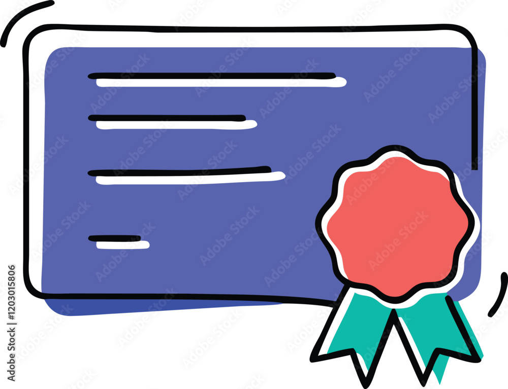 Modern Certificate Vector with Green Badge and Red Ribbon
Modern Certificate Vector with Green Badge and Red Ribbon