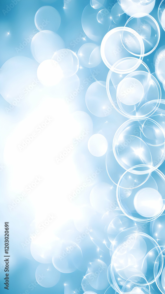 Abstract Blue Bubbles Background Illustration Abstract Blue Bubbles Background Illustration