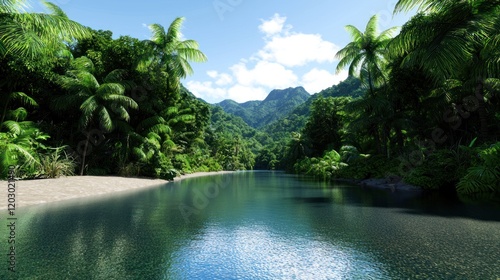Tropical River Paradise