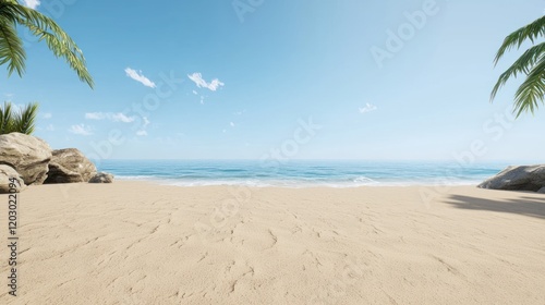 Serene Tropical Beach Scene