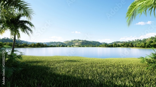 Serene Tropical Lake