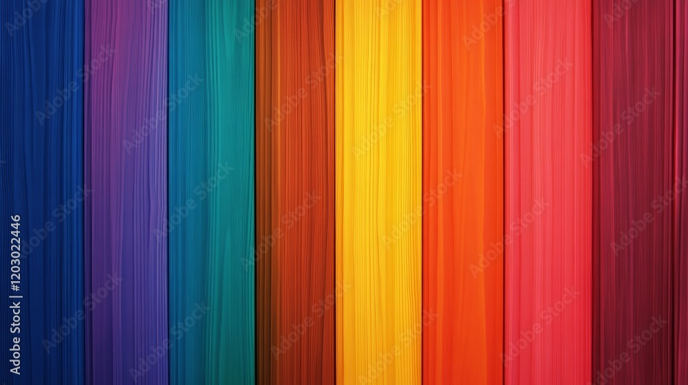 A vibrant display of colorful vertical stripes in various hues. A vibrant display of colorful vertical stripes in various hues.