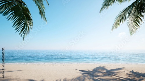 Tranquil Tropical Beach Scene