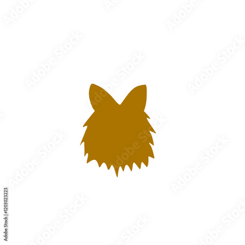 Dog head silhouette