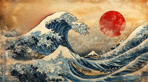 富士山-日の丸-雉