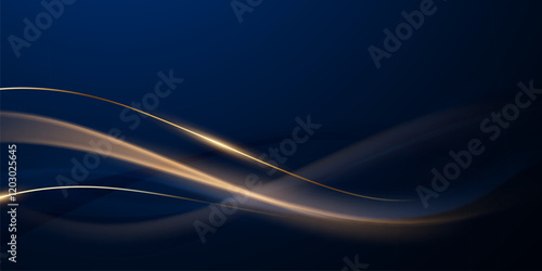 blue background design With luxurious effect elements Vector illustration