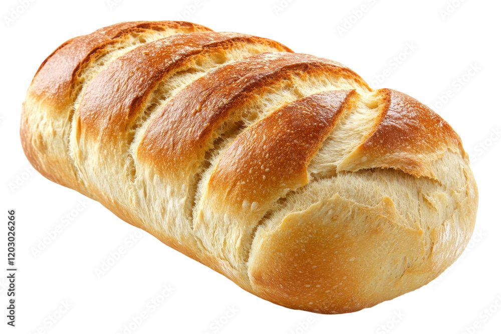 Freshly baked bread loaf with golden crust, perfect for sandwiches or to enjoy with meals at any time of day Freshly baked bread loaf with golden crust, perfect for sandwiches or to enjoy with meals at any time of day
