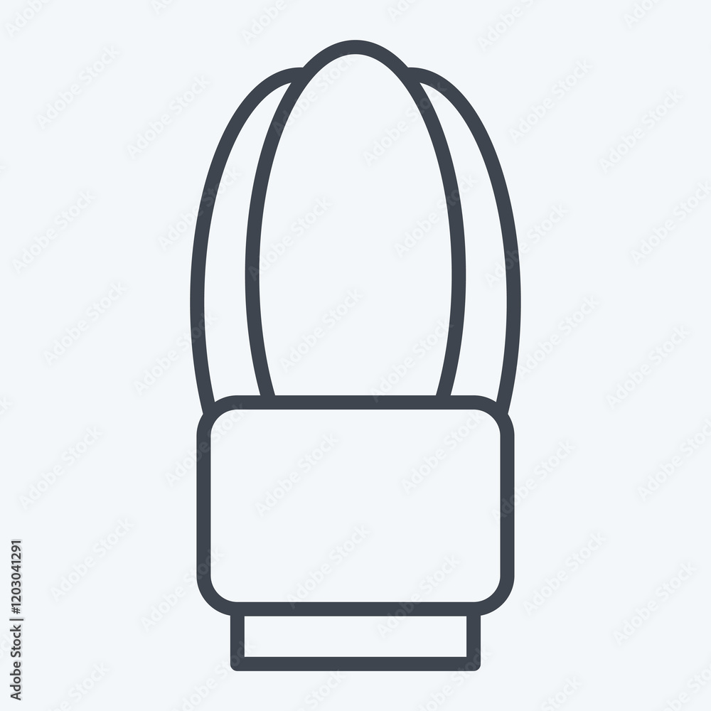 Icon House Plant. related to Hobbies symbol. line style. design editable Icon House Plant. related to Hobbies symbol. line style. design editable